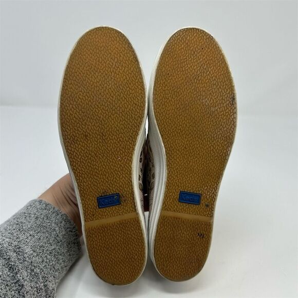 Keds x Rifle Paper Co. Women's Floral Gold and Pink Slip-On Sneakers Size 6.5 - Picture 11 of 14